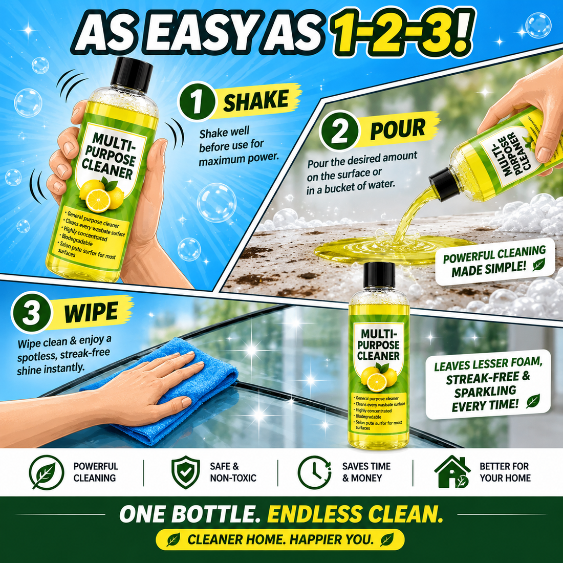Multi-Purpose Cleaner (Buy 1 Get 3 FREE)